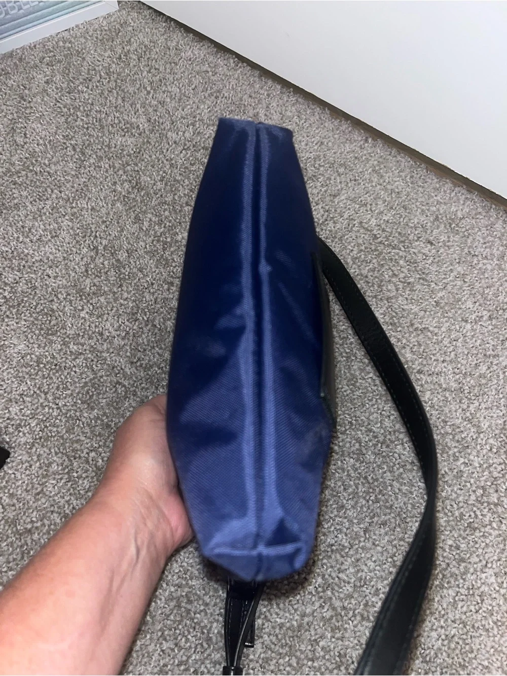 NWOT Marc Jacobs North South Indigo Blue & Black Crossbody Messenger Bag